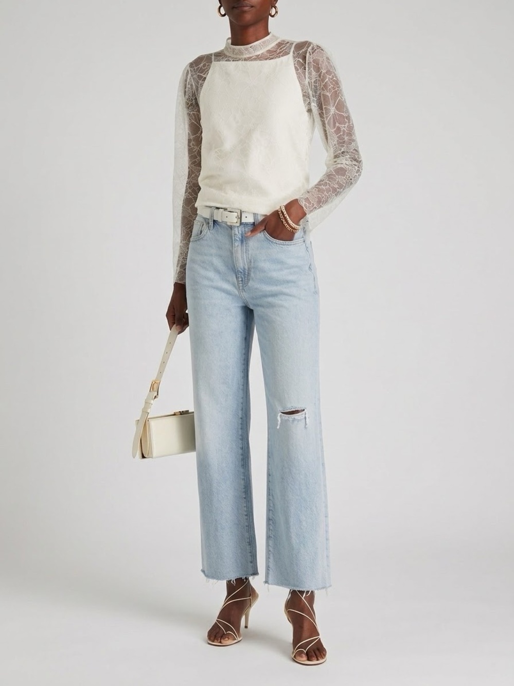 Frame Le Jane Straight Leg Light Wash Ankle Jean 29 Fall Autumn School 90s Y2K